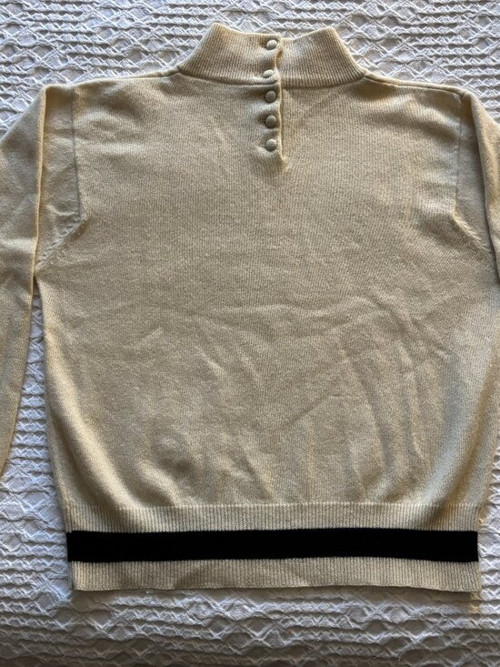 Vintage "Varsity" Sweater, Brand Unknow, Size Unknow, Wool, Fits like a S/XS - Picture 3 of 4